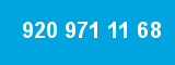 920 971 11 68 920 971 11 68